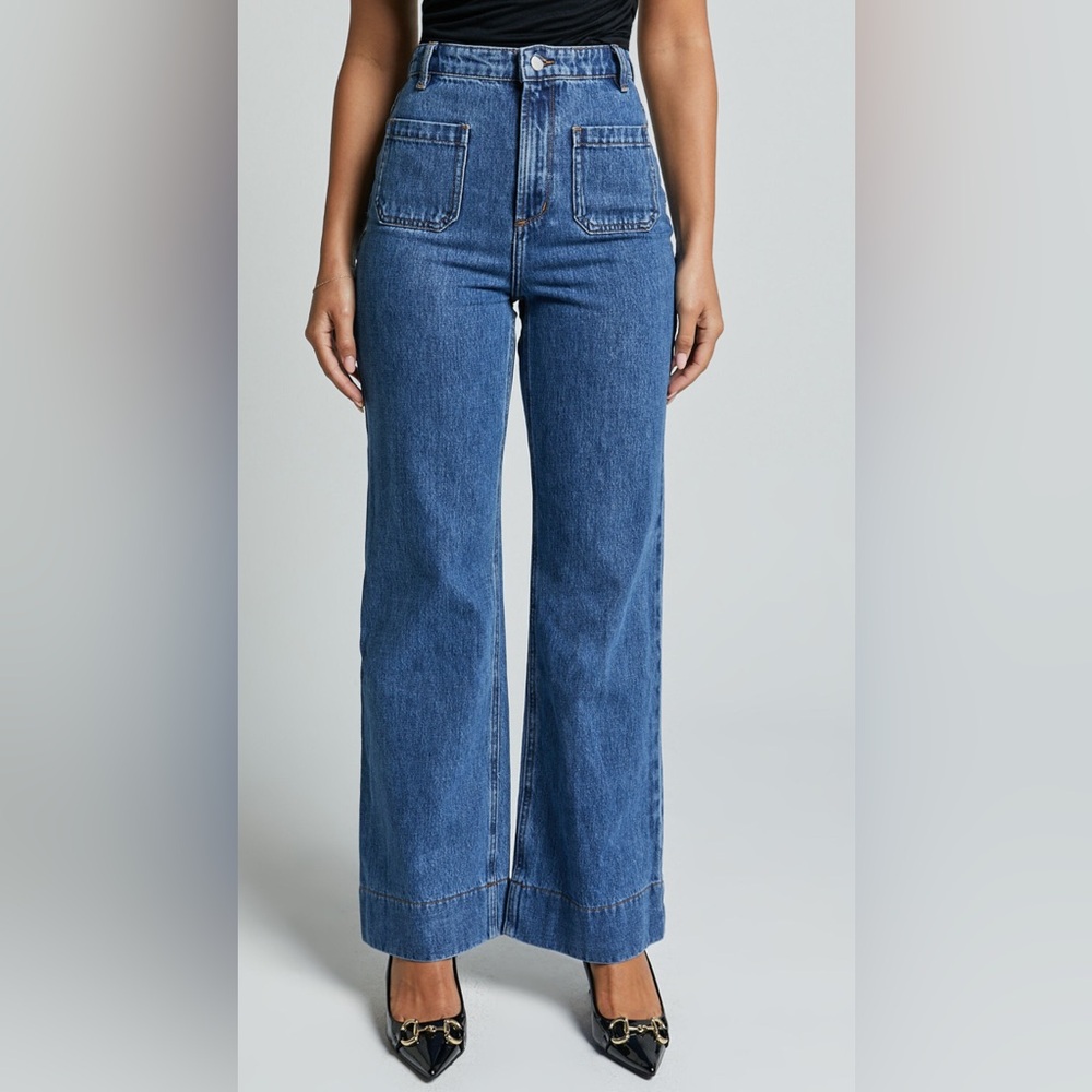 Showpo  Vancouver high waist straight leg NWT 6